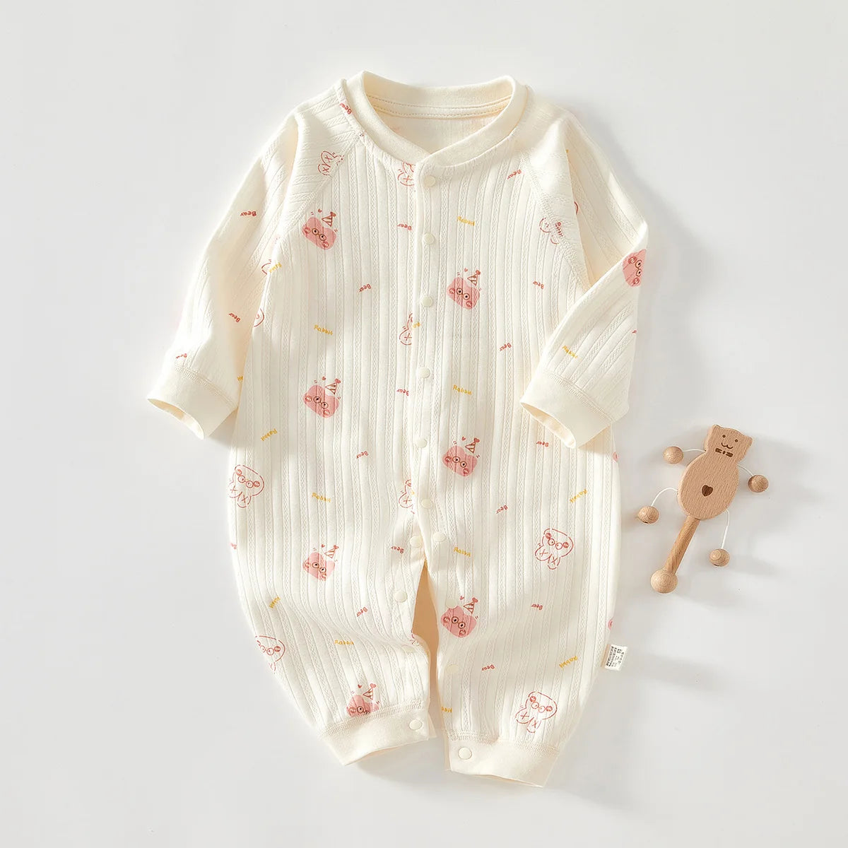 0-12M Cotton Newborn Baby Girl Boy Romper Print Infant Jumpsuit Casual New born Clothes For Girls Boys Spring Autumn Clothing