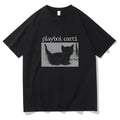 Playboi Carti T Shirts Men Women Cute Cat Harajuku Print Tees Oversized Hip-Hop Short Sleeve Cotton O-Neck Tops Rapper T-Shirt