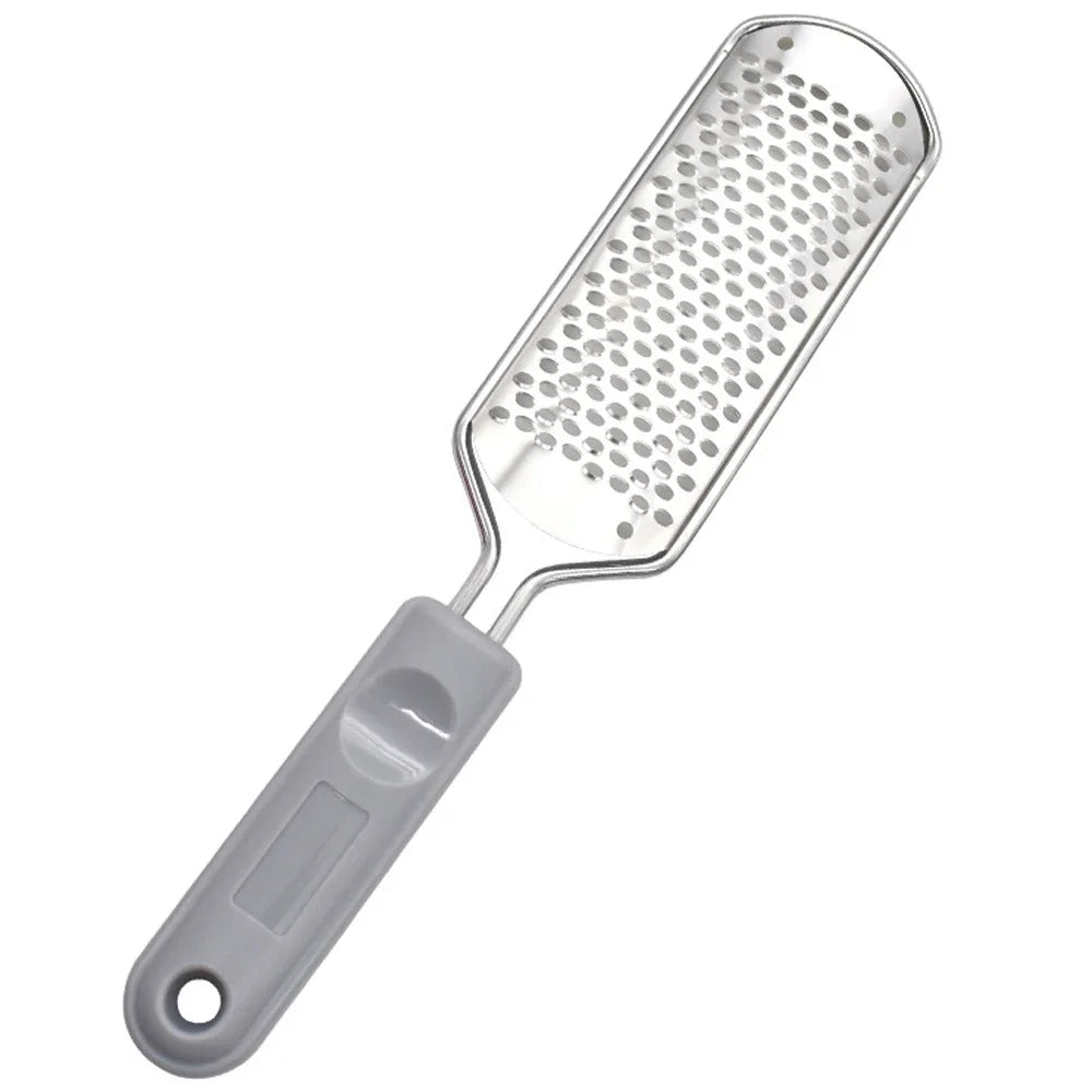 File Pedicure Stainless Steel Foot Scrubber  Heel Callus Dead Skin Remover Exfoliating Professional Feet Care Tool Pedicure