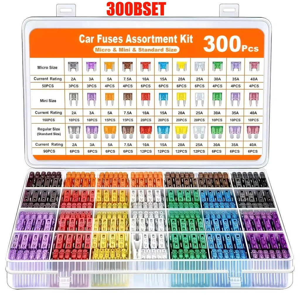 100pcs Standard Car Fuses 2A 3A 5A 7.5A 10A 15A 20A 25A 30A 35A Free Matching Choice Car Fuses Blade Fuses for RV/Truck/SUV