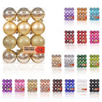 DIY 24PCS 3/4/6CM Christmas Balls Big Ball Christmas Tree Pendant Ornament Party Decor New Year Navidad Christmas Decor Gift