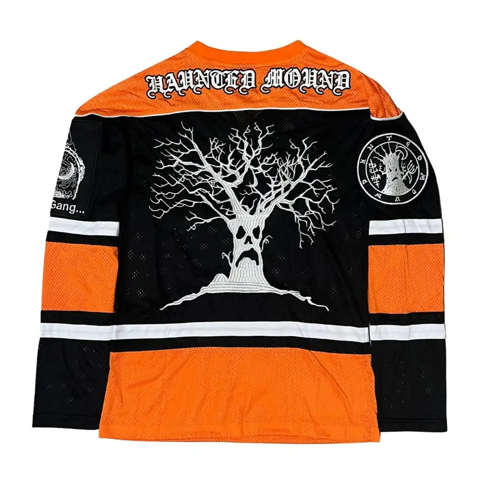 Retro American Jersey T-shirt Halloween T-shirt Gothic Style Street Wear Harajuku Short Sleeved Y2k Top for Men