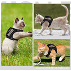Tactical Military Vest Pet Harness and Leash Set for Cats and Dogs