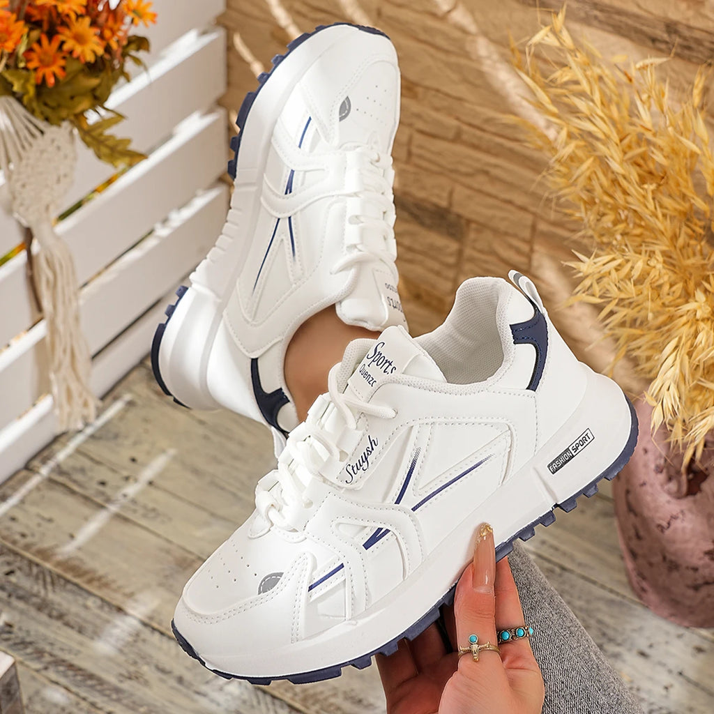 2026 New Comfortable and Stylish Women's Shoes: Elegant Round-Toe Solid Color Sporty Casual Shoes for Spring and Autumn