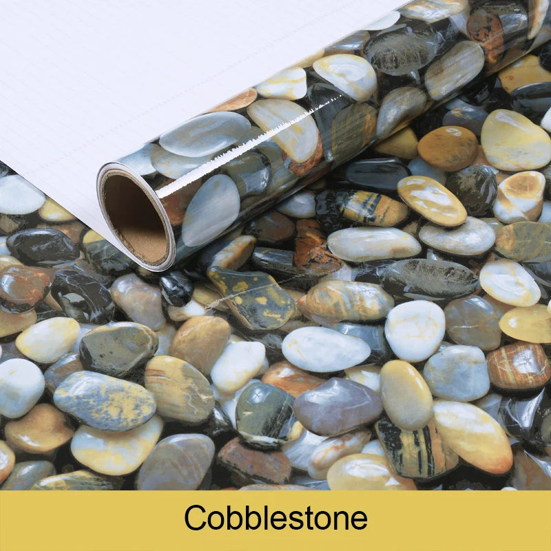 Marble Sticker Kitchen Oil-Proof Film Stove Waterproof Moisture-Proof Self-Adhesive Wallpaper Countertop Cabinet Renovation Tile