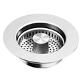 3 in 1 Kitchen Sink Drain Strainer Stainless Steel Pop-Up Sink Stopper Removable Sink Stopper Anti Clogging Sink Food Strainer