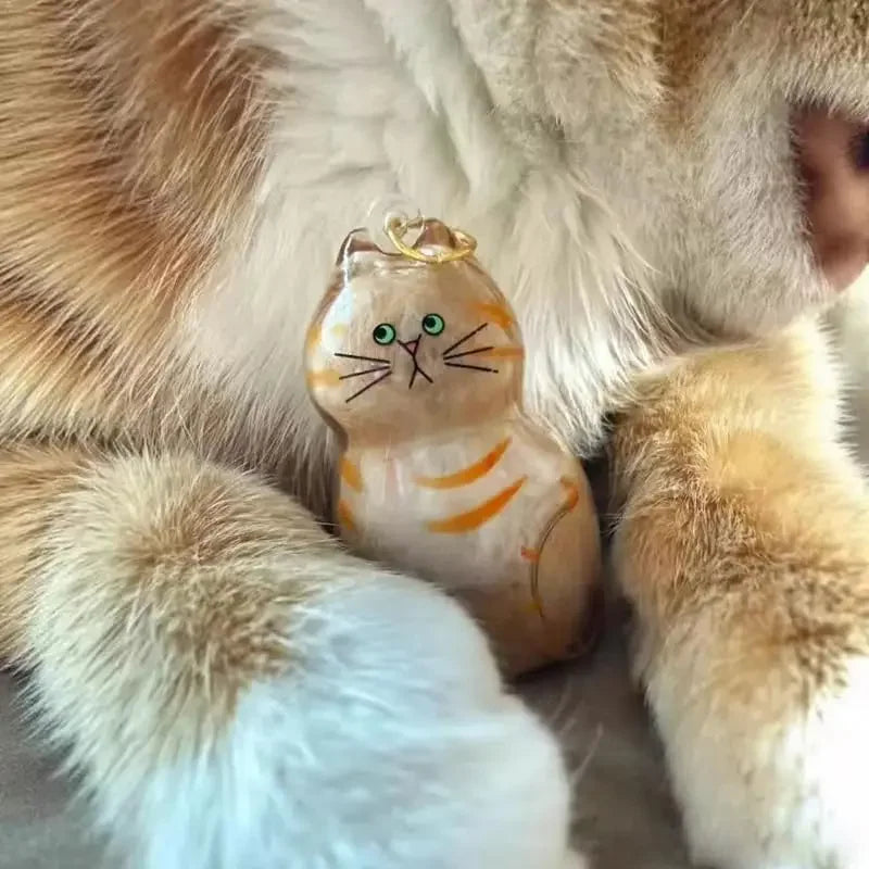 Adorable Pet Fur Storage Ornament Creative Cat Hair Collection Capsule Keychain Unique Keychain Trendy Souvenir for Pet Lover