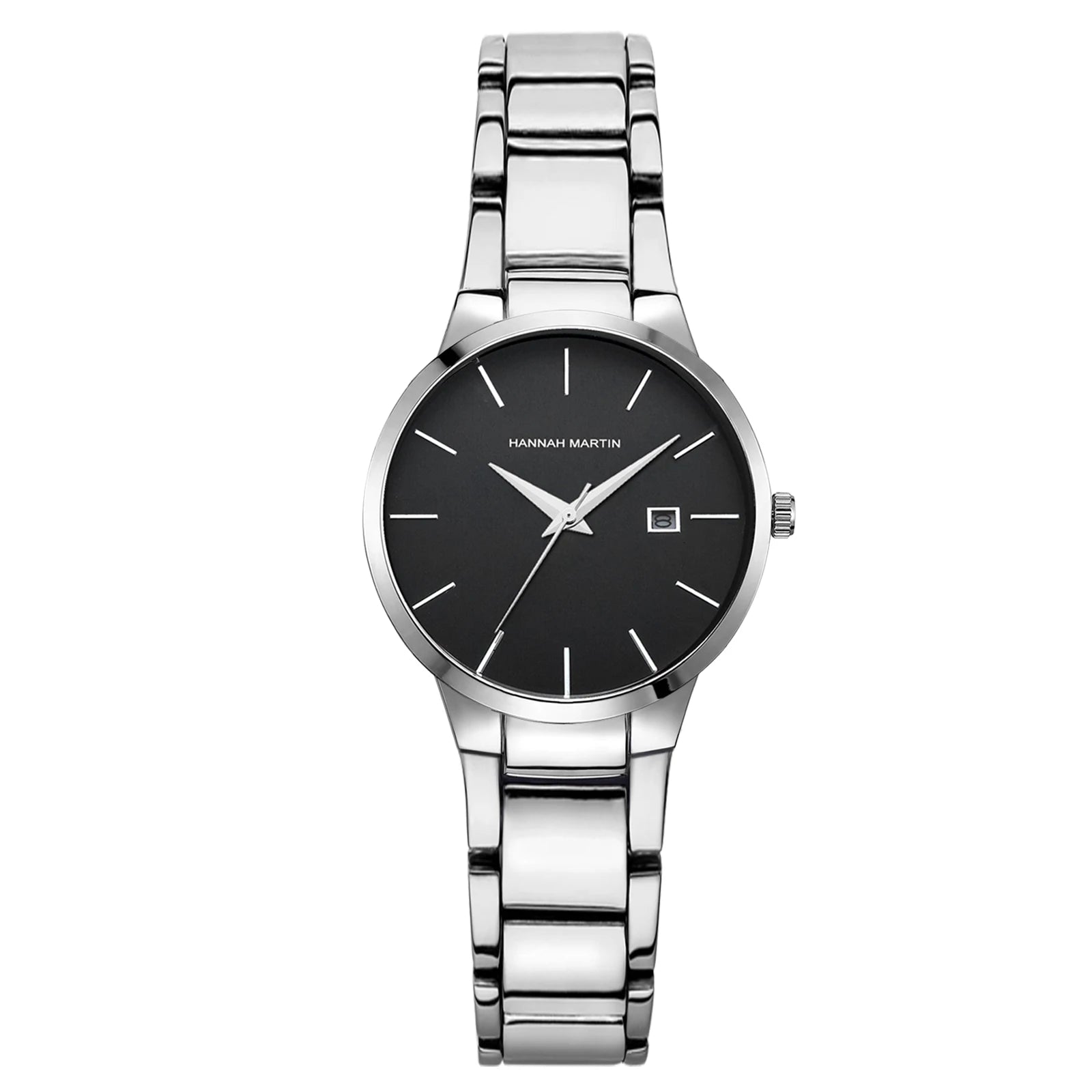 2 Pieces Quartz Watches For Couples Black Stainless Steel Business Men's Clock Casual Minimalist Women Gift Watch Pareja Regalo