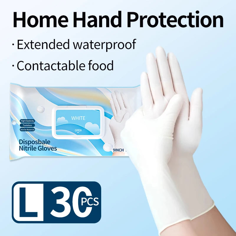 Disposable Nitrile Cleaning Gloves Latex-Free Thicken Extended Cuff Food Glove Cleaning Dishwashing Medical Exam Glove Purple