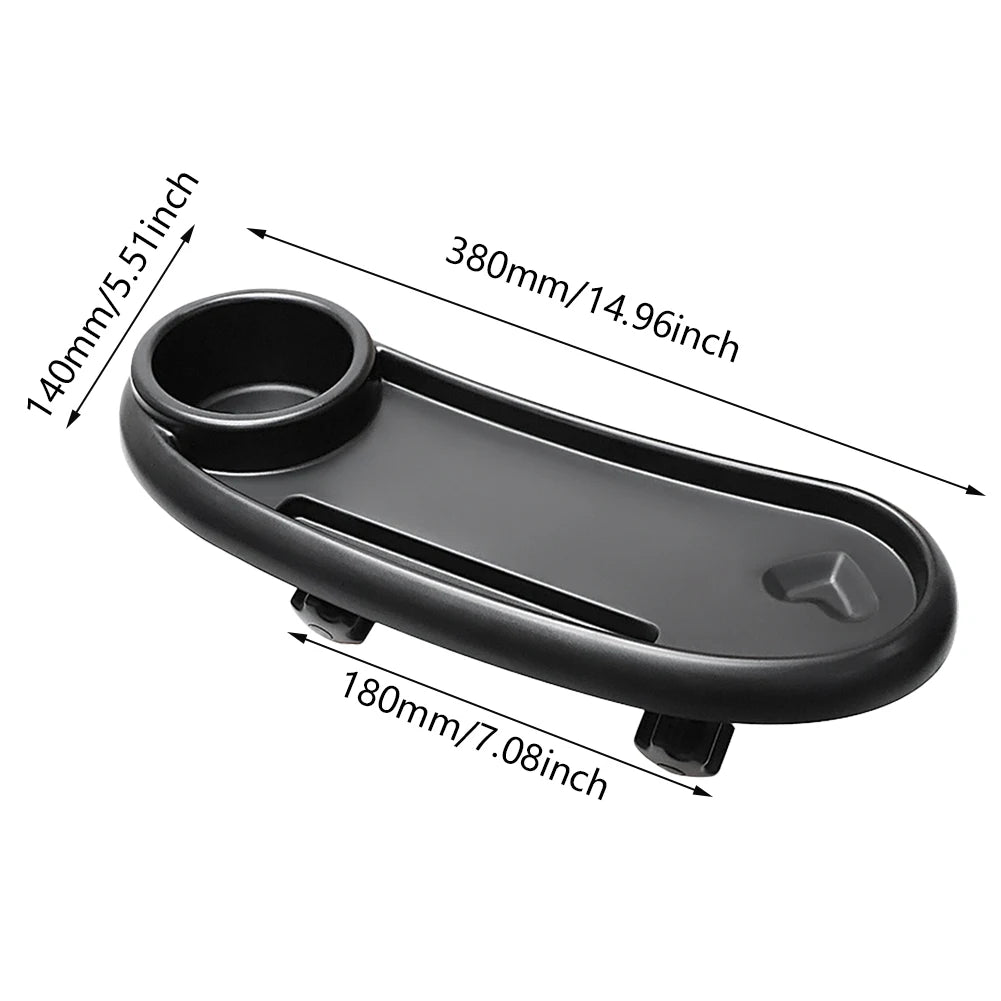 3 In 1 Baby Stroller Dinner Table Tray Universal Removable Tray Include Phone Stand Snack Catcher and Drink Holder for Stroller