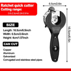 Ratchet Tube Pipe Cutter Knife 6-23mm/8-29mm Stainless Steel Copper Aluminium Ratchet Scissors Hose Cutting Hand Tools Universal