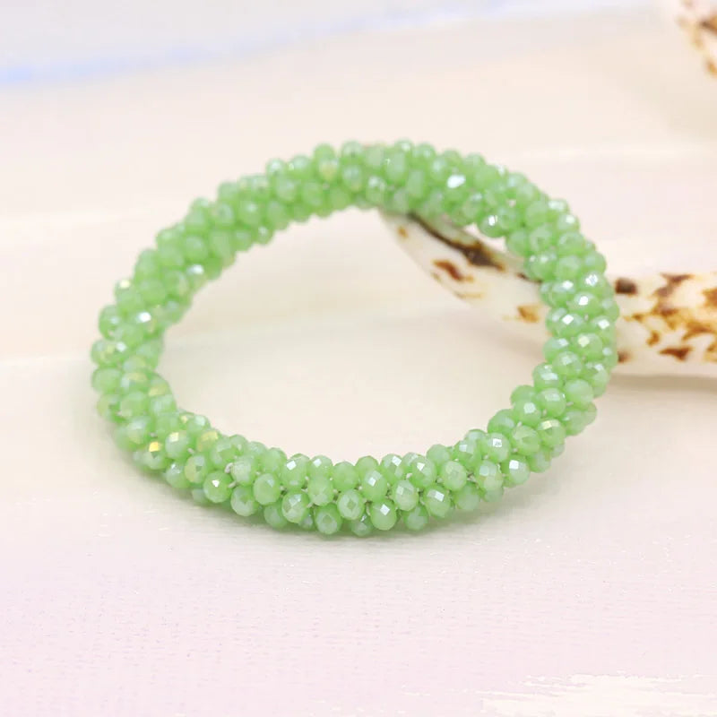 Bracelets for Women Multilayer Crystal Beads Strand Bracelet Boho Bracelet Jewelry Female Gift Wrist Accessories