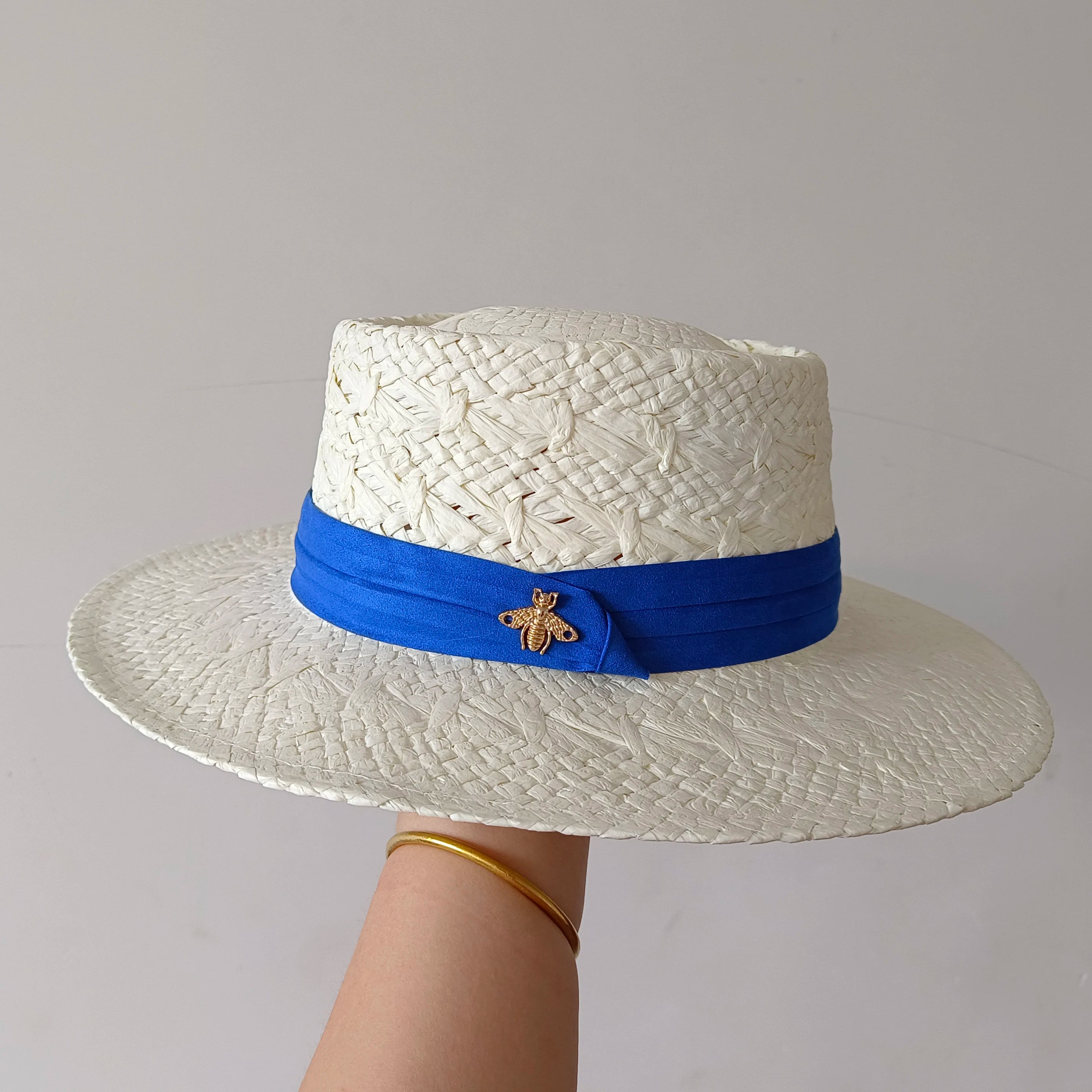 hats beach hat bohemian flat brim hat hand woven straw hat ladies summer vacation travel sun hat