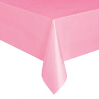 Plastic Disposable Solid Color Tablecloth Birthday Party Wedding Christmas Table Cover Wipe Desk Cloth Decor  Covers Rectangle