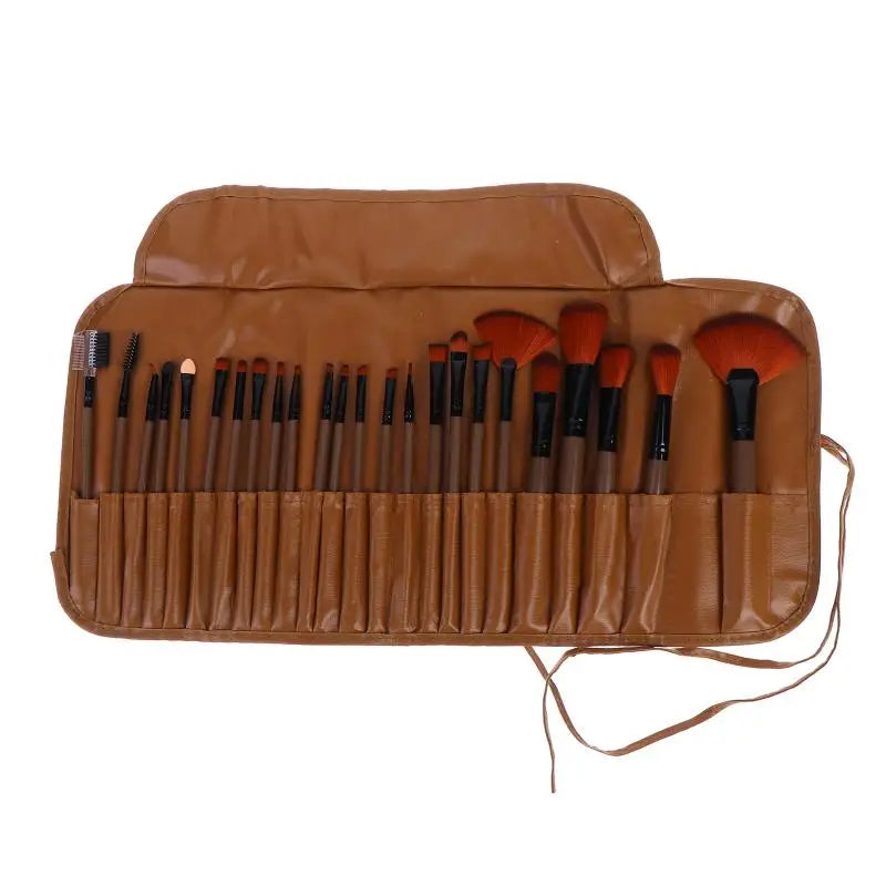 Professional 24Pcs Beauty Brush Set Includes All Makeup Brushes with Organizer Bag for Personal and Travel UseHot