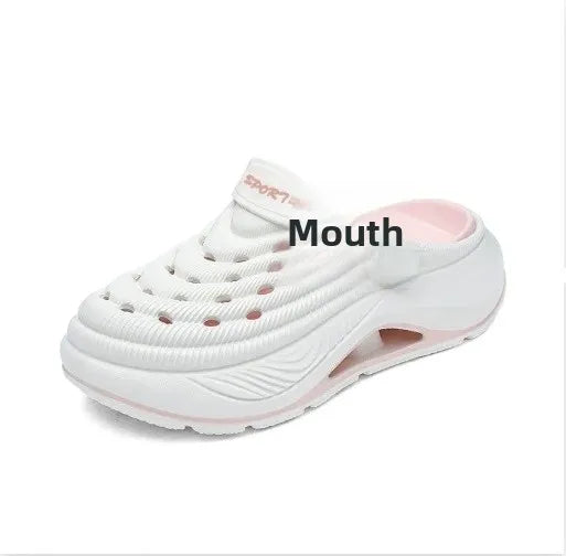 Luxurious Summer Men's Sandals Outdoor Wearable Slippers Thick Bottom Hole Design Anti-Slip Comfortable EVA Material Leisure Sho