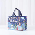 New Year Christmas Non-Woven Fabric Tote Bags Candy Gift Packaging Santa Claus Kid Holiday Happy Year Party Favors Gift Bag 2024
