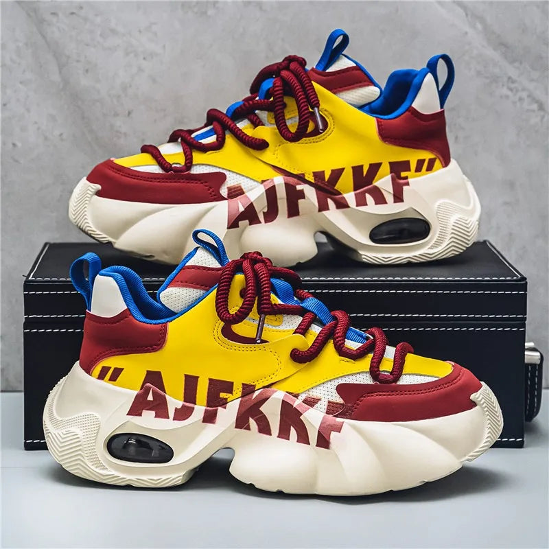 Sneakers for Men Fashion Versatile Men Comfortable Casual Shoes Thick-soled Height-increasing Men Shoes Tênis Zapatillas Deporte