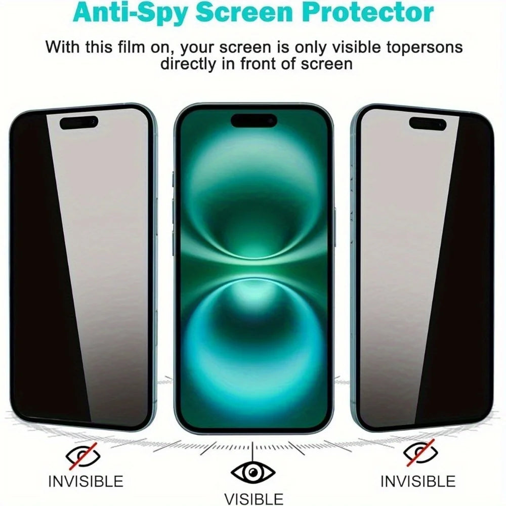 Privacy Screen Protector For iPhone 17 Pro Max 16 15 11 12 13 14 16e Anti-Spy Tempered Glass iPhone17 Pro 16 Plus 12 Mini XS XR
