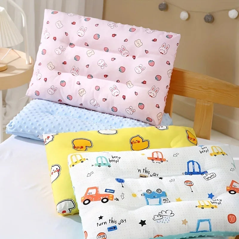 Comfort Reversible Pillow Cushion Cartoon‑Style Four‑Season Universal Pillow Insert Soft Cushion for Daily Rest & Relaxation