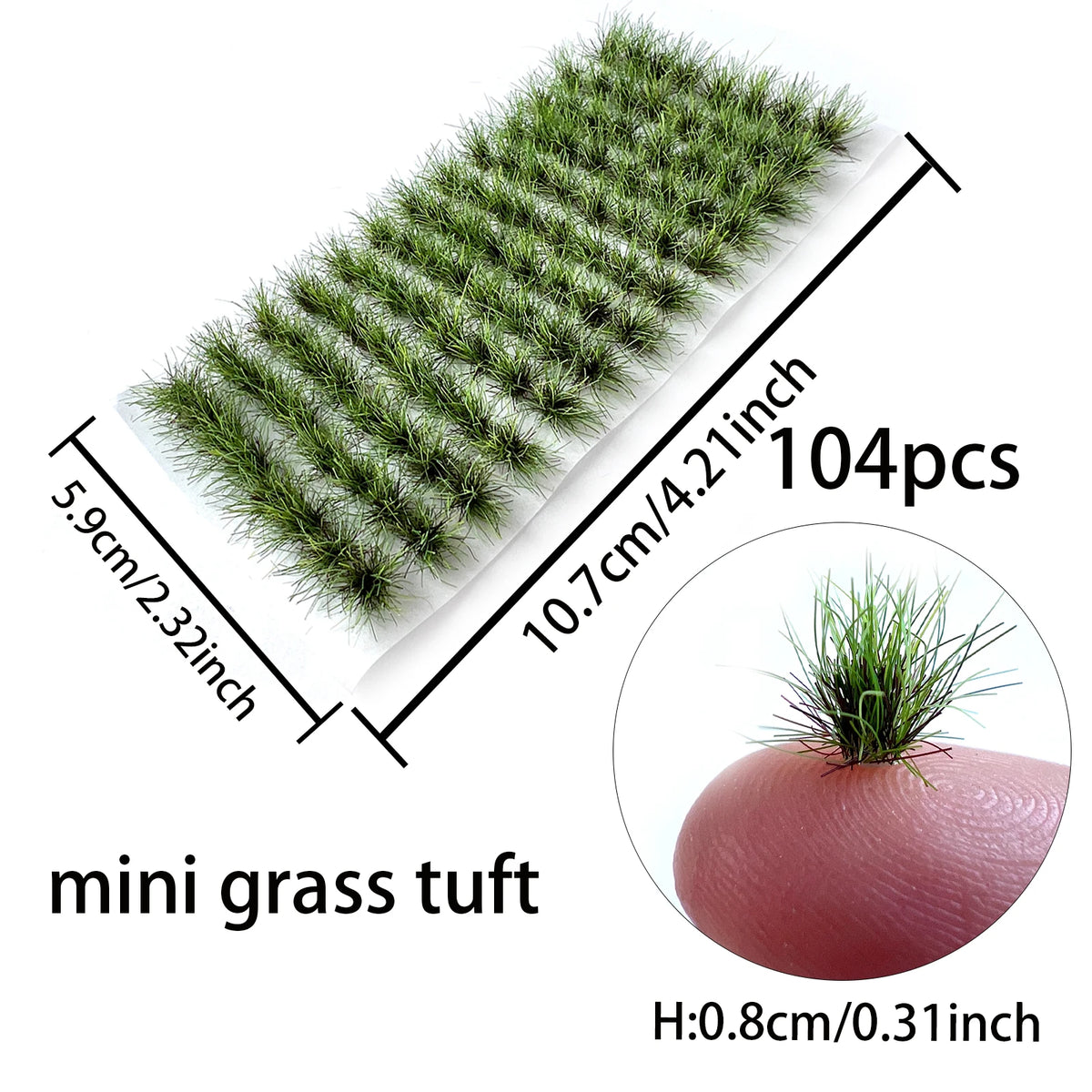 Micro Miniature Grass Cluster Model Sand Scene DIY Material Realistic Grass Tuft Miniature Grass Bushes Plant Cluster Scenery