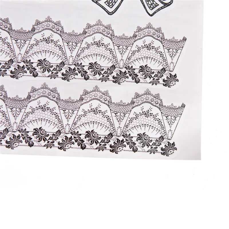 Leg Tattoo Sticker Waterproof Temporary Sexy Lace Flowers Stocking Stickers Flash Tatoo Fake Tattoos
