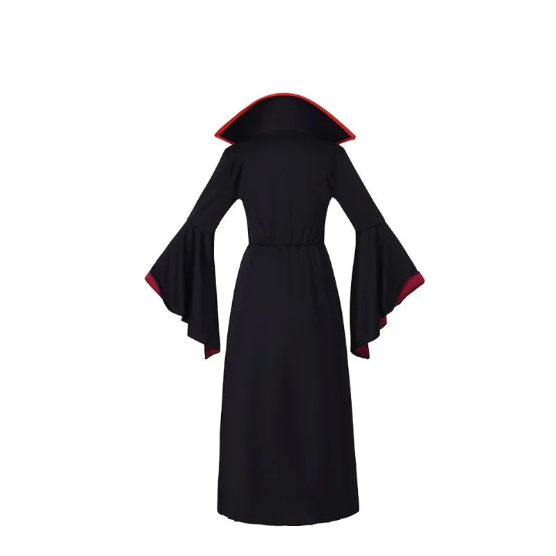 Halloween Costume Girl Fancy Skeleton Rose Print Dress Halloween Ghost Bride Vampire Cosplay Dress Kids Carnival Party Clothes