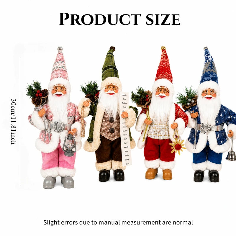 1PC  Santa Claus Ornament Christmas/New Year Home Desktop/Window/Fireplace Decoration Creative Festive Atmosphere Decoration