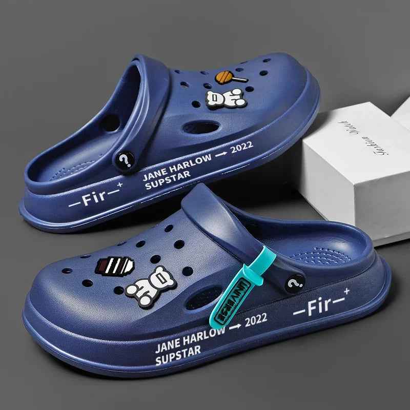 Men Women slippers High Quality EVA Soft Thick Soled Slippers Fashion Wear Slippers Home Sandals Men's Beach Shoes