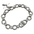 New Bracelet Is Exquisitely Carved With A Vajra Clasp, Featuring A Unique Retro, Powerful, Fashionable And High-End Look Luxury