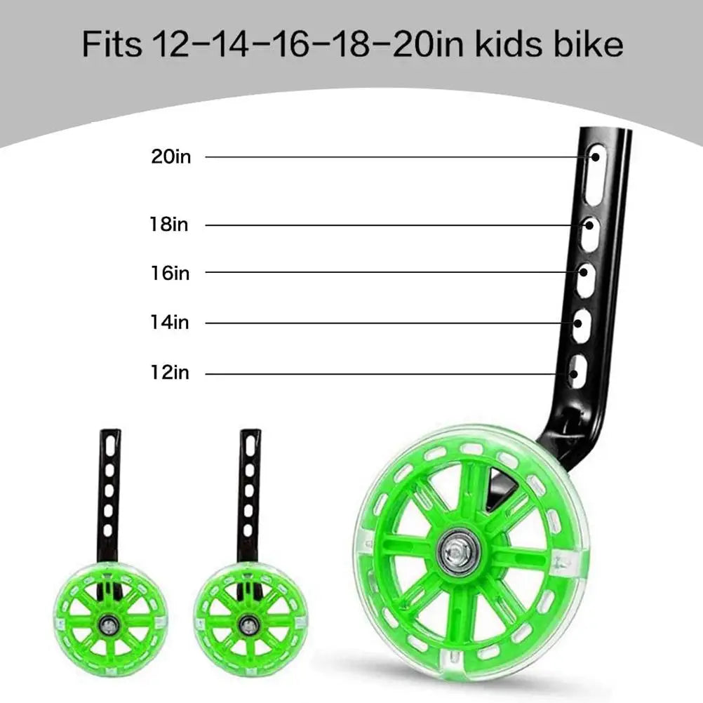 Kids Bike Auxiliary Wheel Children  Mute Training Wheels for 12-20 inch Universal Stabilizer Bike Side Balance Wheel