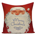 Merry Christmas Cute Cartoon Decorative Pillows Case Santa Christmas Tree Deer Snowman Polyester Cushion Cover For Bed Room