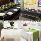 Pink Blue Gold Dot Plastic Tablecloth 54x108inch Rectangle Table Cover Disposable Table Cloth Baby Shower Birthday Party Decor