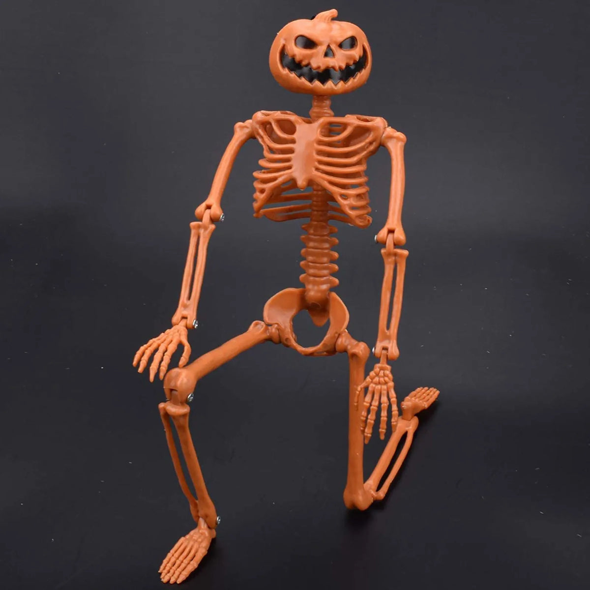 Halloween Person Size Skeleton Hanging Props Poseable Movable Fake Human Skull Bones Haunted House Party Decoration 2025