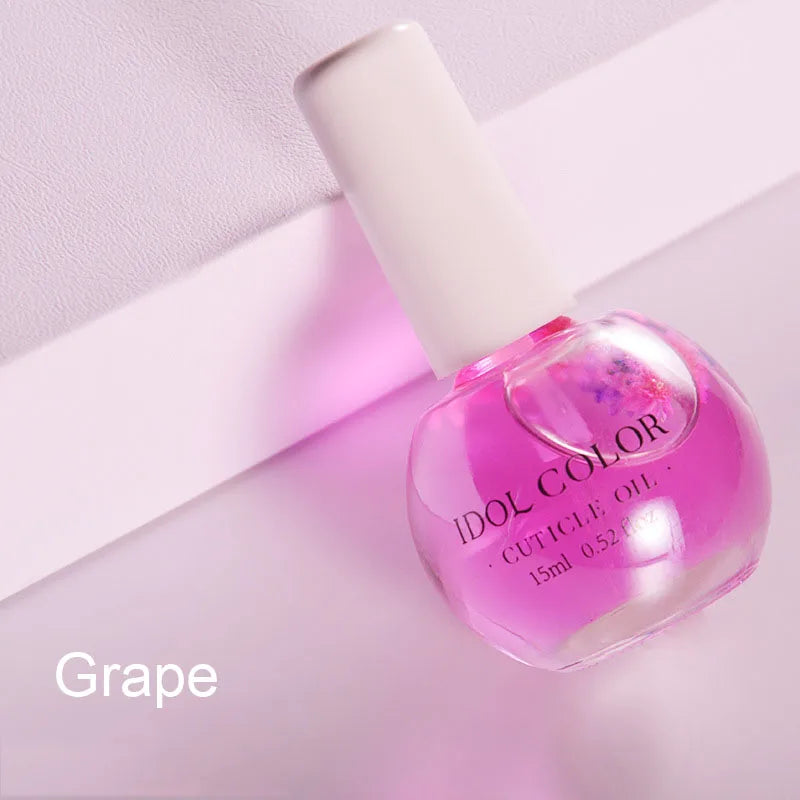 8 Flowers Nail Nutrition Oil,Moisturizing Dried Nutrient Nail Cuticle Oil ,Nails Care Repair Damaged Liquid Nail Art Design Tool