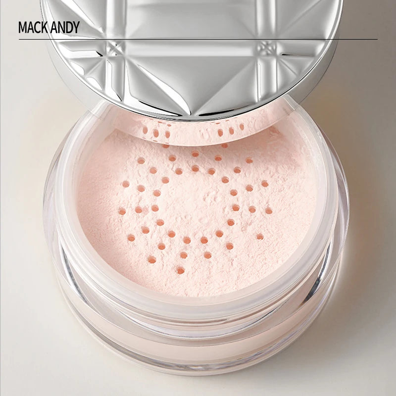 Pink Glitter Setting Powder 3 Color Long Lasting Oil Control Pearlescent Natural Face Matte Shimmer Loose Powder Makeup Cosmetic