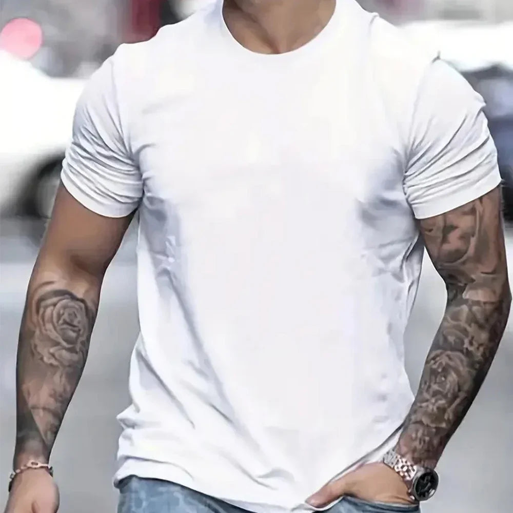 Men's Sports T Shirt Running Gym Fitness T-shirt Summer Fashion Women Casual Short Sleeve Couple Outdoor Tees Hip Hop Streetwear