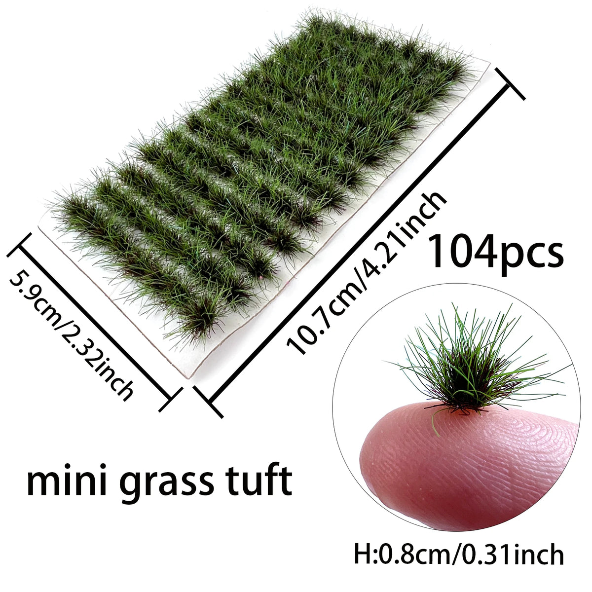 Micro Miniature Grass Cluster Model Sand Scene DIY Material Realistic Grass Tuft Miniature Grass Bushes Plant Cluster Scenery
