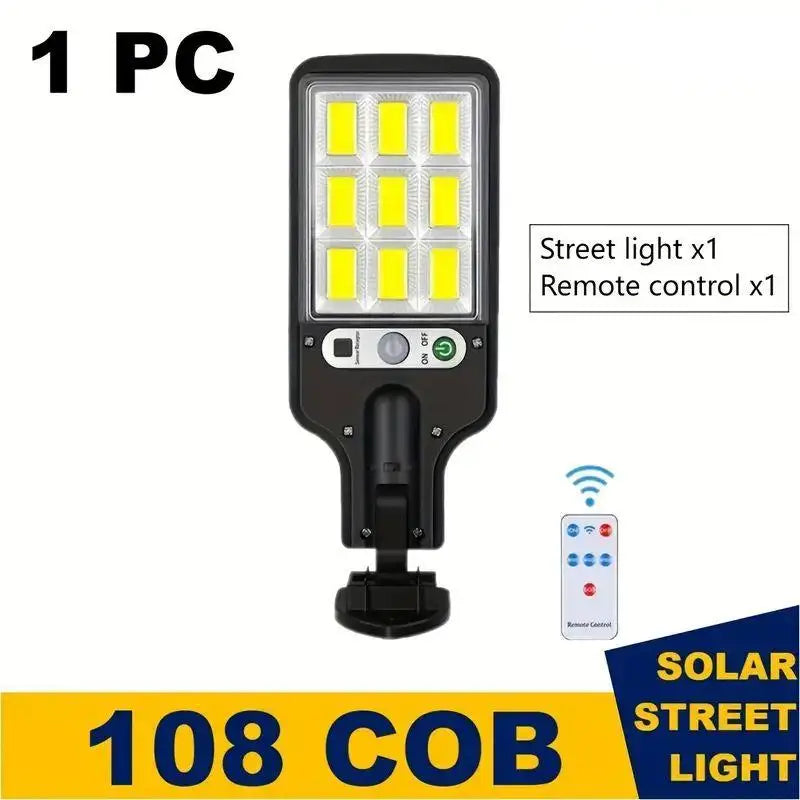 4 pc Solar Outdoor LED Wall Light with Human Body Waterproof Induction for Garden Terrace Garage Courtyard and Street Lighting