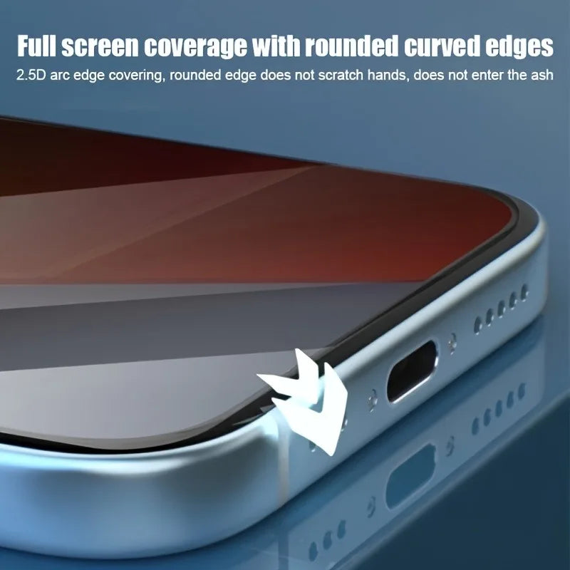 3Pack Privacy Tempered Glass Screen Protector for iPhone 11 12 13 14 15 16 17 Pro Max Air 16e 15 14Plus Anti-Spy Tempered Glass