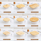 Glass Fresh-Keeping Box Heat-Resistant Bamboo Lid Microwave Oven Lunch Box Leakproof High Borosilicate Office Worker Bento Box