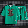 2026 Summer New Men's Casual Breathable Quick-Drying Comfortable Fitness Short-Sleeve T-Shirt + Sports Shorts Two-Piece Set
