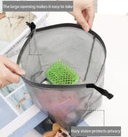 1PC Waterproof Mesh Cosmetic Bag for Travel, Gym, Bathroom, Quick-Dry Toiletry Organizer with Handle Portable Makeup Pouch