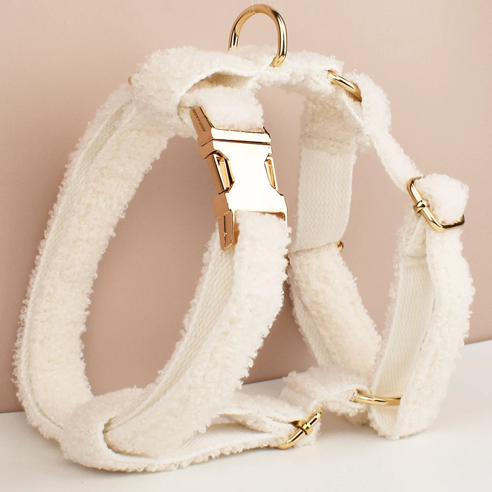 Pet Dog Wedding Handmade Knitted Necklace Pet Dog Supplies Woven Accessories Autumn Winter Christmas Set Teddy 04