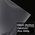 100PCS/LOT vacuum sealer Plastic Storage bag for vacuum sealing machine for pack food saver Packaging Rolls packer seal bags