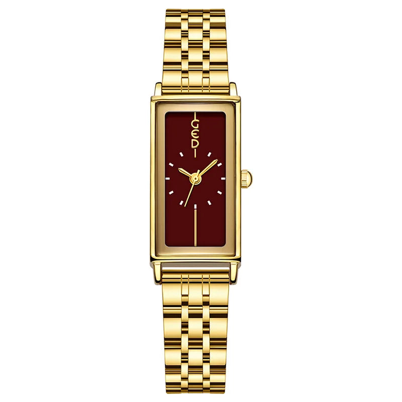Women's Watches fashion trend rectangular stainless steel strip waterproof high-end quartz watch retro simple lady watch