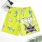 New 3d Printed Shark Beach Shorts For Men Cartoon Animal Graphic Swimming Trunks Kids Summer Quick Dry Hawaiian Board Shorts