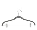5 Pcs Multifunction Velvet Clothes Hangers with Clips Non-Slip Garment Suit Organizer for Closet Laundry Wardrobe Drying Rack