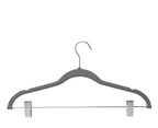 5 Pcs Multifunction Velvet Clothes Hangers with Clips Non-Slip Garment Suit Organizer for Closet Laundry Wardrobe Drying Rack