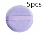 Premium Flocking Powder Puff Set - 10-Pack Velvet Soft Makeup Sponges for Setting Powder, Baking, and Oil Control, Reusable & Wa